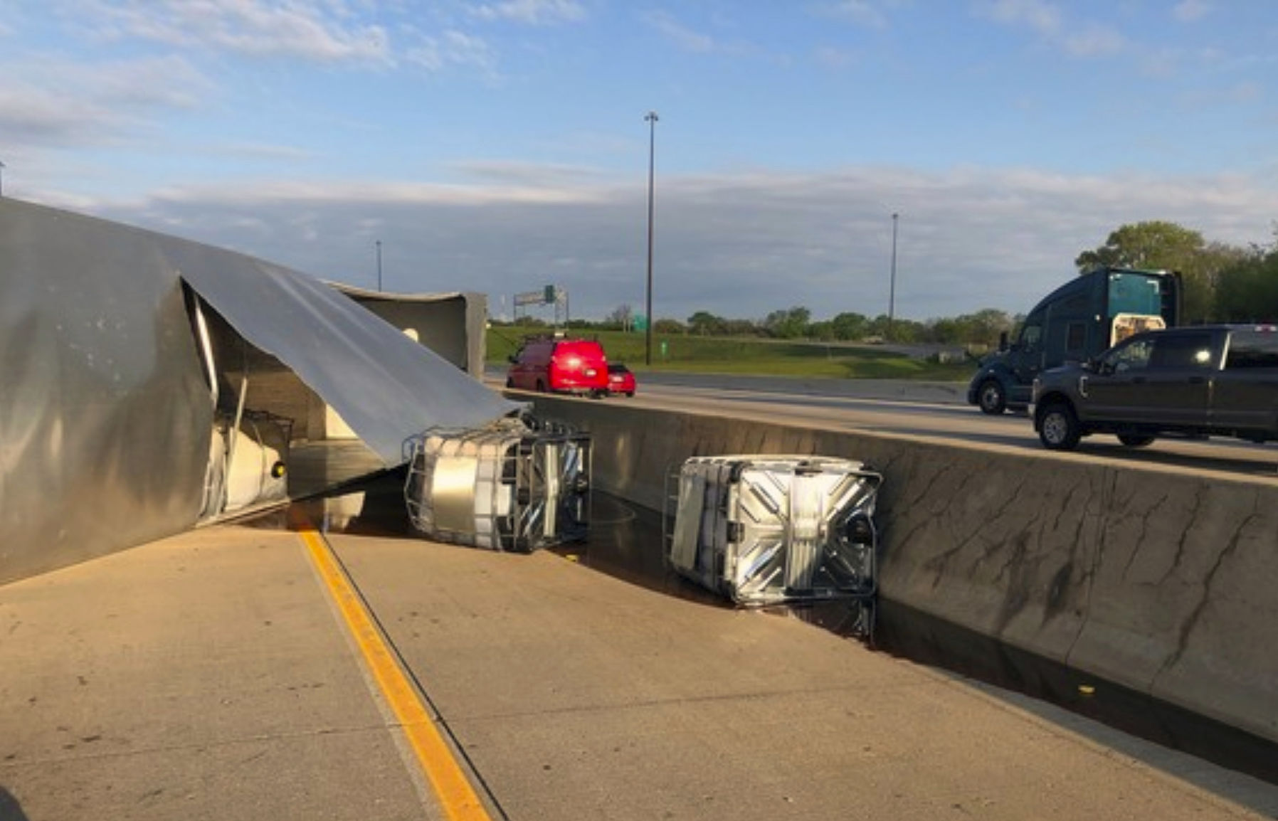 Overturned Truck-Honey Spill